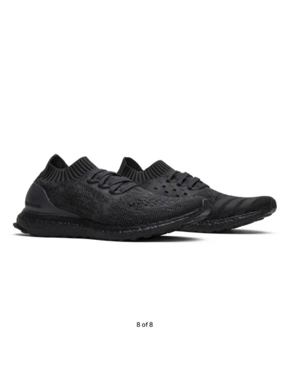 BRAND NEW IN BOX Adidas Ultra Boost Uncaged 'Triple Black' knit shoe 6.5M /7.5 W